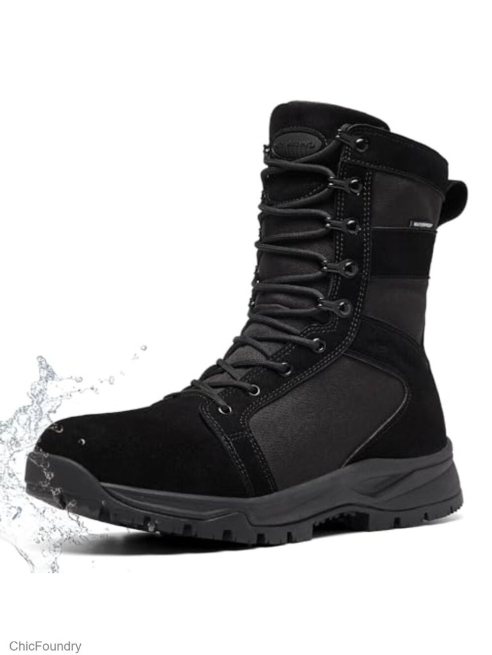 Men's Military Tactical Boots Waterproof Suede 8 inch Lightweight Combat